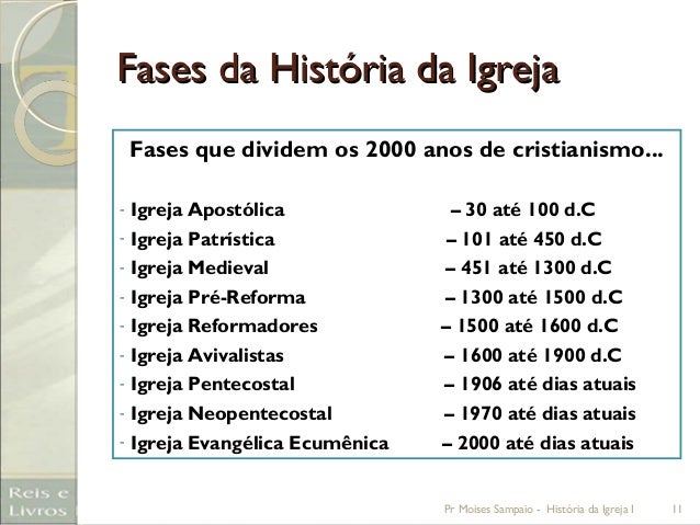Historia da igreja i aula 1