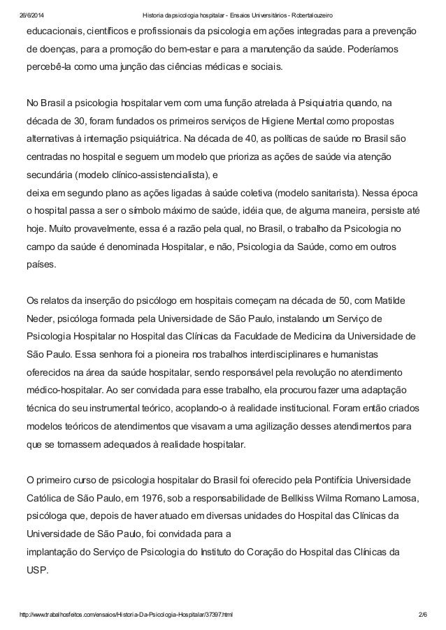 Ensaio psicologia
