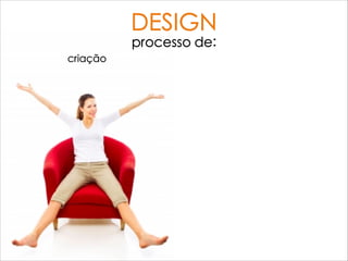 DESIGN
processo de:
criação
 