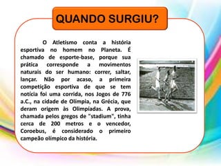 Historia de atletismo | PPTX