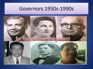 Governors 1950s-1990s
 