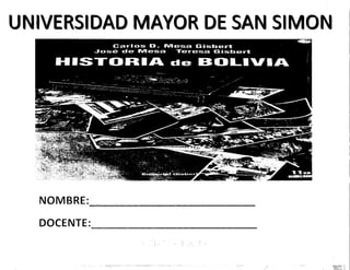 historia de BOLIVIA de  Carlos Mesa .pdf