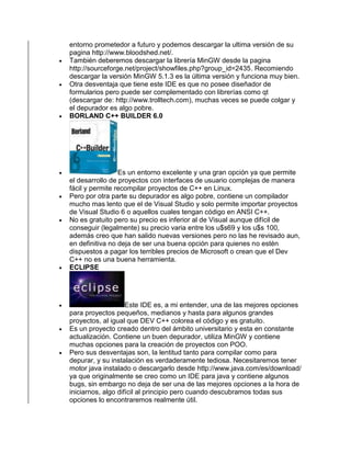 Historia de c++ | DOCX