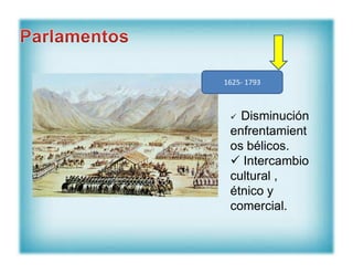 1625- 1793
 Disminución
enfrentamient
enfrentamient
os bélicos.
 Intercambio
cultural ,
étnico y
comercial.
 