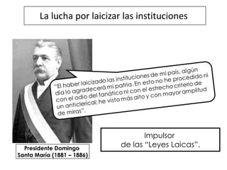  1. Liberalización de las instituciones políticas