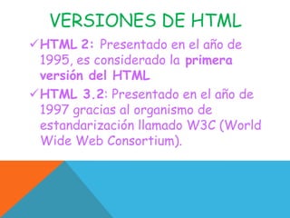 Historia de el html | PPTX