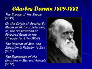 Adam Sedgwick (1785-1873)
Sedgwick acreditou na criação
  divina da vida durante períodos
  compridos de tempo, por “um
  ...