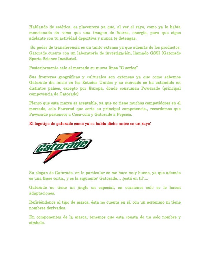 Historia De Gatorade