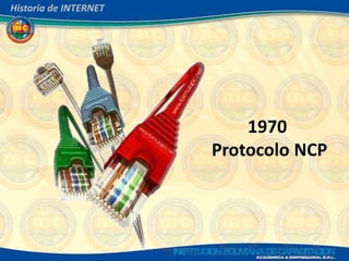 Historia de INTERNET




                           1970
                       Protocolo NCP
 