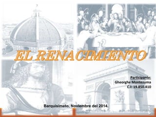 Barquisimeto, Noviembre del 2014. 
Participante: 
Gheorghe Montezuma 
C.I: 19.850.410 
 