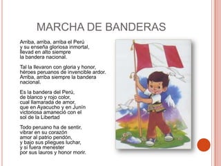 Historia de la bandera peruana