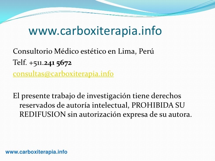 Curso de carboxiterapia