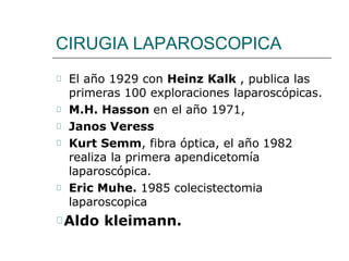 Clinica quirurgica - Historia de la cirugía