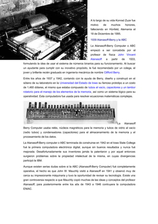 Historia de la computación informática (2) | DOC