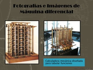 Fotografías e Imágenes de Máquina diferencial Calculadora mecánica diseñada para tabular funciones
