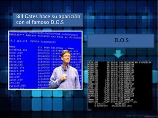 Bill Gates hace su aparición con el famoso D.O.SD.O.S