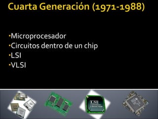 Microprocesador Circuitos dentro de un chip LSI VLSI 