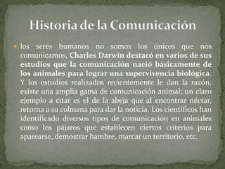 Historia De La Comunicacion