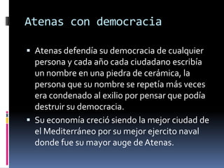 Historia de la democracia en atenas | PPTX