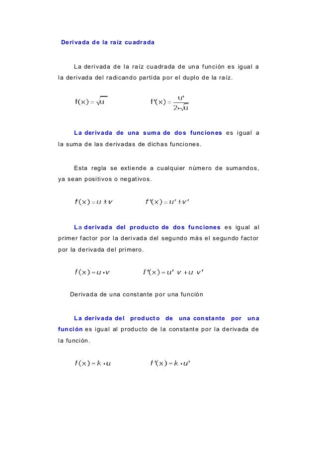 Historia de la Derivadas