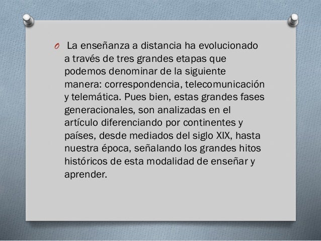 Curso de historia a distancia