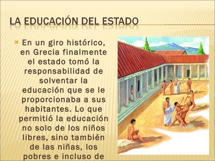 Historia de la educación en grecia