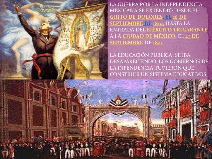 Historia de la educacion post independencia