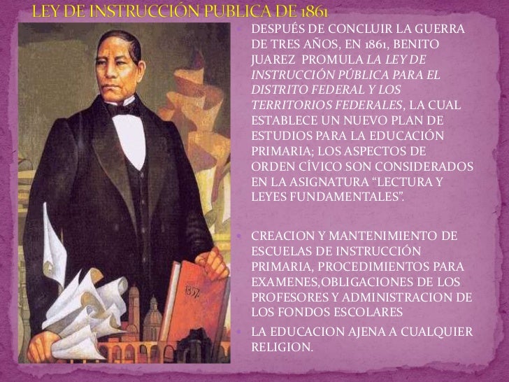 Ley De Instrucción Pública De 1861