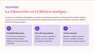 HISTORIA DE LA EDUCACIÓN EN MÉXICO. PRESENTACIÓN. | PDF