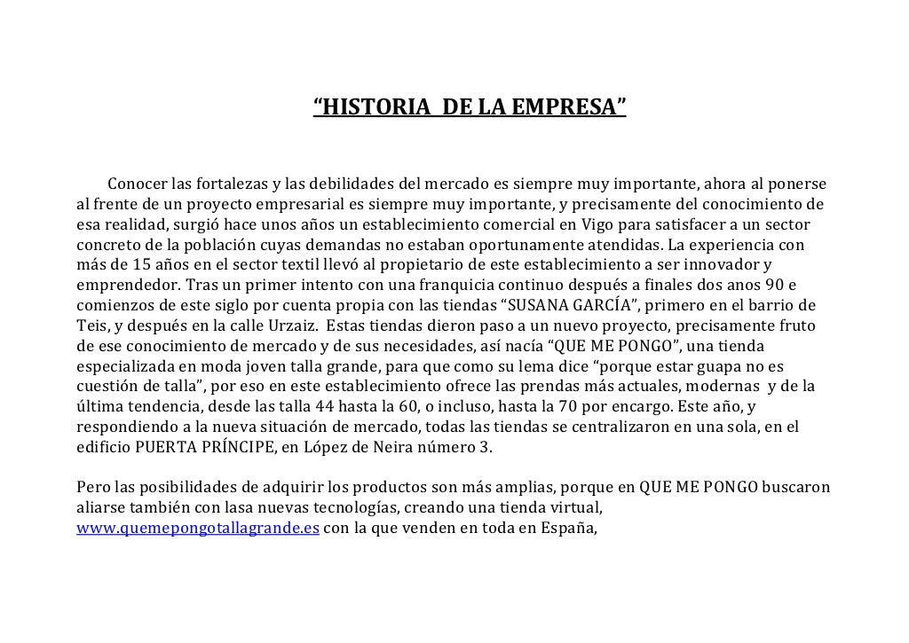 Historia de la empresa