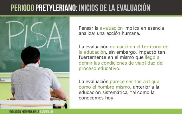 Historia de la Evaluación Educativa.