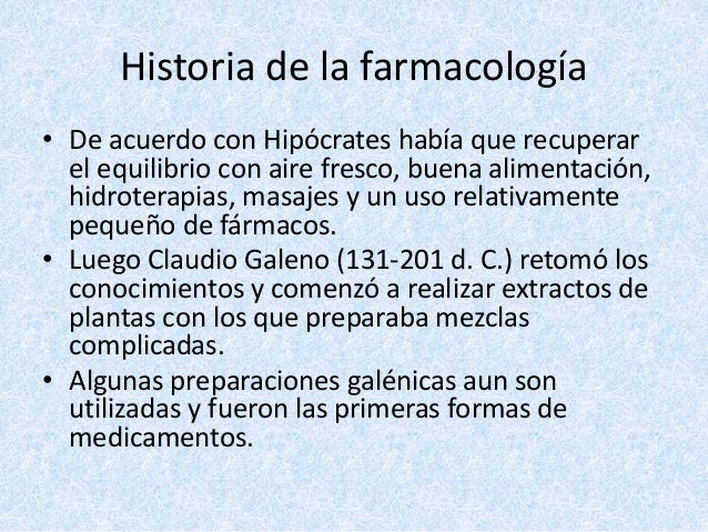 Historia de la farmacología