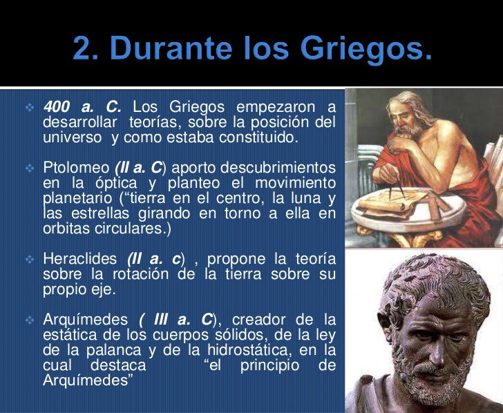 Historia de la fisica Historia de la fisica