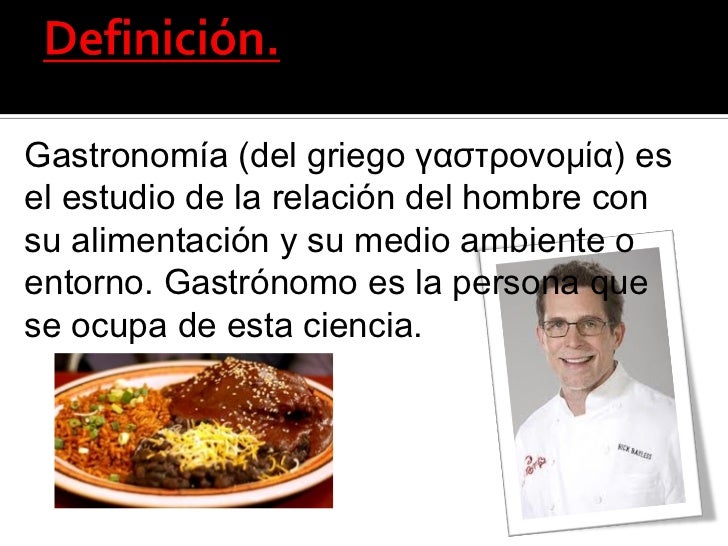 Historia de la gastronomia