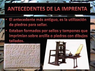 Historia de la imprenta