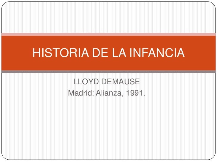 Historia de la infancia
