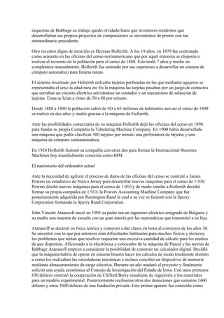 Historia De La Informatica