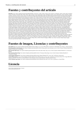 Fuentes y contribuyentes del artículo 5
Fuentes y contribuyentes del artículo
Informática  Fuente: http://es.wikipedia.org/w/index.php?oldid=67610636  Contribuyentes: 142857, 2rombos, Abygail, Acratta, Adrian 541, Adriannunez, Adrione, Airunp, Ajedra, Alan18pisis,
Alavisan, Ale flashero, Alexmor86, Alhen, Amadís, Amana, Ambil, Amorde2, Ana wiki, Andreasmperu, Angus, AnselmiJuan, Antonorsi, Antur, Antón Francho, Aortega, Arquisoft2, Ascánder,
AstroNomo, Autonomia, Avatar de la muerte, Açipni-Lovrij, BRiemann, Bafomet, Baiji, Banfield, Barrie, Belen llana, BenRu, Betelgeuse69, Beto29, BetoCG, Betomorales, Biasoli, BlackBeast,
Bluemask, Bonastre, Brainup, Brayanvlds, Bucho, Byron acosta, C'est moi, CASF, Camilo, Canopus49, Carlomej, Carmin, Carocanclini, Carutsu, Centroamericano, ChapaPott, Chester269,
Cheveri, Ciencia Al Poder, Cinabrium, Cloude, Cobalttempest, ColdWind, Comae, Cordwainer, Corrector1, Cratón, Ctrl Z, Cuetos, D vsquez, DETECSYS, DJ Nietzsche, Damian cf, Dangelin5,
Daniel dj, Daniielyta jaramiillo, Datumo, David0811, Davidlopez3, Davius, Davizas, Deivis, Dgelpi, Dhcp, Diana vasquez, Diegodiaz8, Diegovergel1234, Diegovergel1234567, Diegusjaimes,
Dionisio, Djblack!, Djhector12, Dodo, Dromero, Dunraz, Durero, Edc.Edc, Edmenb, Eduardosalg, Edub, Efrey, Elabra sanchez, Elamo3, Eldoncesar, Elmascapodetodos, Eloysito, Elsenyor,
Emiduronte, Emijrp, Emonnott, Emsikurt, Ender., Equi, Er Komandante, Eray, Ernesto Graf, FAR, FRONESIS, Faelomx, Fedaro, FedericoMP, Fito hg, Franckuestein, FrancoGG, Freakie,
Frutoseco, Furado, Furti, Fvilim, Gabriel Acquistapace, Gaeddal, Galio, Genba, Georgeluismh, GermanX, Gigabig, Ginés90, Grizzly Sigma, Guille, Gusgus, HECTOR ARTURO AZUZ
SANCHEZ, HUB, Halfdrag, Hardcoded, Hchaina, Helmy oved, HermanHn, Heyder25, Hflores, Holaquetalcomoteva, Humanware, Humberto, Igna, Invadinado, Isakimon, Isha, Ismaelfelix2ºeva,
JEDIKNIGHT1970, Jafol, Jarisleif, Jarke, Javier Carro, Javierito92, Jcaraballo, Jcvp, Jecanre, Jefferson andrey, Jefrcast, Jesuja, Jhoelito14, Jjvaca, Jkbw, Jmcangas, Jmvgpartner, JoRgE-1987,
Joaobruno, Johanna 0212, Jorge c2010, JorgeGG, Jorgechp, Josepepeluis, Jra113, Jstitch, Jugones55, Jurock, Jynus, KLosma, Karito1124, Karshan, Kiko 9431, Kociwa, Korocotta, Laiderg,
Lampsako, Laura Fiorucci, Leonpolanco, Levhita, Libertad y Saber, Listener, Lmalbernat, Locaaa88, Loco085, Lordmanolo12, Lourdes Cardenal, Lucien leGrey, LuisArmandoRasteletti,
Luisadsd, MILO, MIONICA ALEXA, MadMan, Mafores, Magister Mathematicae, Mahadeva, Maldoror, Manolovar2, Mansoncc, ManuP, Manuel Trujillo Berges, ManuelGR, Manuelt15,
Manwë, Marcecoro, MarcoAurelio, Marklom, Martin 91, Martingala, Matdrodes, Mel 23, MercurioMT, Mesofilo, MiguelAngel fotografo, Miguelo on the road, Mili332mili, Millars, Mlamouri,
Montehermoso-spain, Mora.klein, Moriel, Mortadelo2005, Mr.Ajedrez, Mriosriquelme, Muro de Aguas, Murphy era un optimista, Murven, Mutari, NaBUru38, Nanananananana, Natii Restrepo,
Natrix, Nelson 97321, Netito777, Neumotoraxiv, Nian Dobrevhalder, Niceforo, Nico R., Nicop, Nixón, Nokto, Nueva era, OboeCrack, Orantz, Ornitododo, Otaru Mamiya, Otets, PDD20,
Pablobaena, Paintman, Pan con queso, Paola Pedroza, Paradoja, Petronas, Petruss, Platonides, Poco a poco, Porsche959, Priinceziita, Pólux, Qopqop, Queninosta, Quinoneshector, Qwertymith,
Racso, Rated rko, Raulshc, Ravotm, Renly, Resped, Retama, Reynaldo Villegas Peña, Ricardogpn, Richy, Rizome, Roberpl, Rondador, Rosarinagazo, Rosarino, RoyFocker, Rsg,
RubiksMaster110, Rubpe19, Rumpelstiltskin, SAMYTO, SPQRes, Sabbut, Sachavir, Sanbec, Santiperez, Satesclop, Sauron, Savh, Sebrev, SergioN, Shooke, Siabef, Silver destructor, Skaterweb,
Snakeyes, Soniautn, Soria, Soulreaper, SuperBraulio13, Superzerocool, Surmorenito19, Suso de la Vega, Taichi, Tano4595, Tarek, Technopat, TeddyAlam, TeleMania, TheOm3ga, Tirithel,
Tokvo, Tomatejc, Tostadora, Toñoimundo, Trylks, Txo, UA31, Ucevista, Un Mercenario, Unificacion, UnlimitedTeam, VagoKarlos, Valentinorosso, VanKleinen, Vandal Crusher, Varano, Vic
Fede, Viento19, Vitamine, Waka Waka, Wikerik, Wikixav, Wilfredor, Wilianz, Will vm, Wiw072, Wiwi072, Wrappper, X3MBoy, Yeza, Yitano, Youssefsan, Yufradt, Zanaqo, Zenapau,
conversion script, Érico Júnior Wouters, 1472 ediciones anónimas
Fuentes de imagen, Licencias y contribuyentes
File:Lambda lc.svg  Fuente: http://es.wikipedia.org/w/index.php?title=Archivo:Lambda_lc.svg  Licencia: Public Domain  Contribuyentes: Cathy Richards, Luks, Vlsergey, 1 ediciones anónimas
File:Sorting quicksort anim frame.png  Fuente: http://es.wikipedia.org/w/index.php?title=Archivo:Sorting_quicksort_anim_frame.png  Licencia: Creative Commons Attribution-ShareAlike 3.0
Unported  Contribuyentes: en:User:RolandH
File:Utah teapot simple 2.png  Fuente: http://es.wikipedia.org/w/index.php?title=Archivo:Utah_teapot_simple_2.png  Licencia: Creative Commons Attribution-Sharealike 3.0  Contribuyentes:
Dhatfield
File:3-Tastenmaus Microsoft.jpg  Fuente: http://es.wikipedia.org/w/index.php?title=Archivo:3-Tastenmaus_Microsoft.jpg  Licencia: Creative Commons Attribution-Sharealike 2.5
 Contribuyentes: Darkone
Archivo:Spanish Wikiquote.SVG  Fuente: http://es.wikipedia.org/w/index.php?title=Archivo:Spanish_Wikiquote.SVG  Licencia: logo  Contribuyentes: James.mcd.nz
Archivo:Wikinews-logo.svg  Fuente: http://es.wikipedia.org/w/index.php?title=Archivo:Wikinews-logo.svg  Licencia: logo  Contribuyentes: Vectorized by Simon 01:05, 2 August 2006 (UTC)
Updated by Time3000 17 April 2007 to use official Wikinews colours and appear correctly on dark backgrounds. Originally uploaded by Simon.
Archivo:Wiktionary-logo-es.png  Fuente: http://es.wikipedia.org/w/index.php?title=Archivo:Wiktionary-logo-es.png  Licencia: logo  Contribuyentes: es:Usuario:Pybalo
Licencia
Creative Commons Attribution-Share Alike 3.0 Unported
//creativecommons.org/licenses/by-sa/3.0/
 