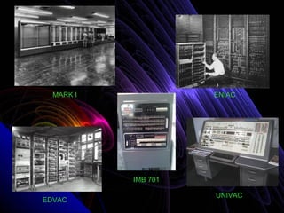 MARK I             ENIAC




           IMB 701

                     UNIVAC
EDVAC
 