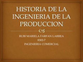 RUBI MARIELA FARFAN LARREA
8302-7
INGENIERIA COMERCIAL
 