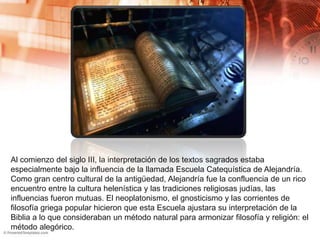 Historia de la interpretación cristiana 1 PPT