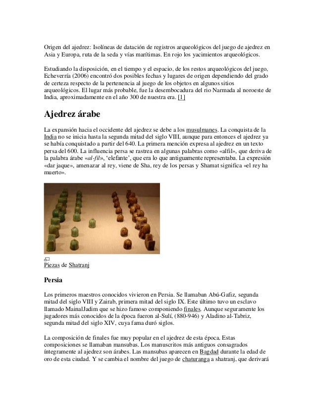 Historia del ajedrez