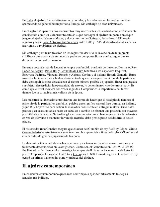 Historia del ajedrez
