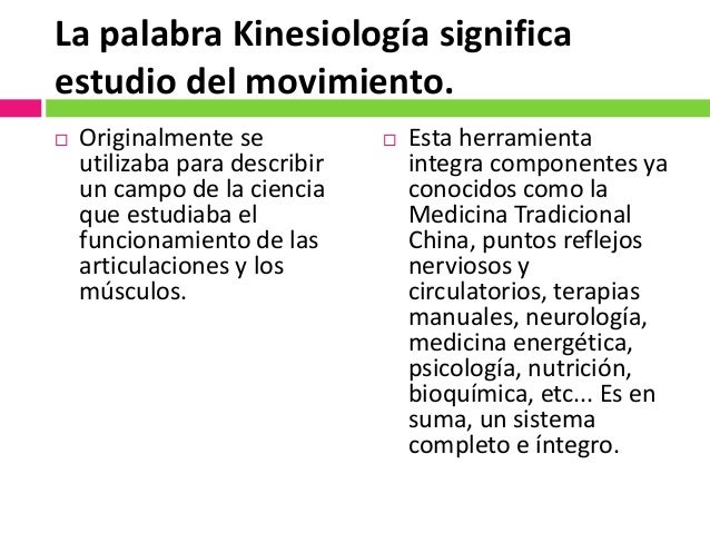 Historia de la Kinesiologia