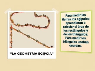 “LA GEOMETRÍA EGIPCIA”

 
