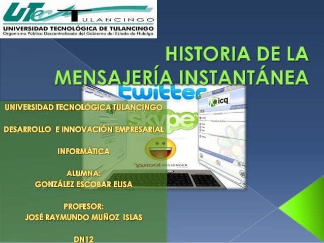 Historia de la mensajería instantánea