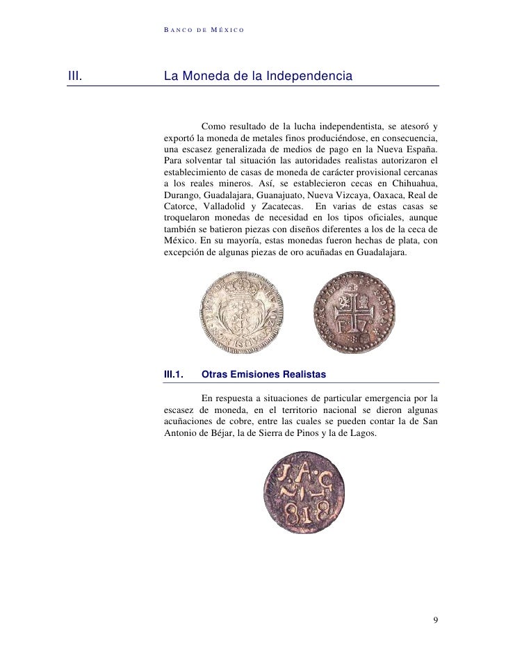 Historia de la moneda mexicana Historia de la moneda mexicana