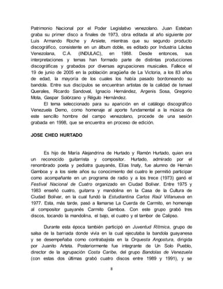 Historia de la musica en venezuela | DOCX