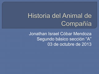 Jonathan Israel Cóbar Mendoza
Segundo básico sección “A”
03 de octubre de 2013
 
