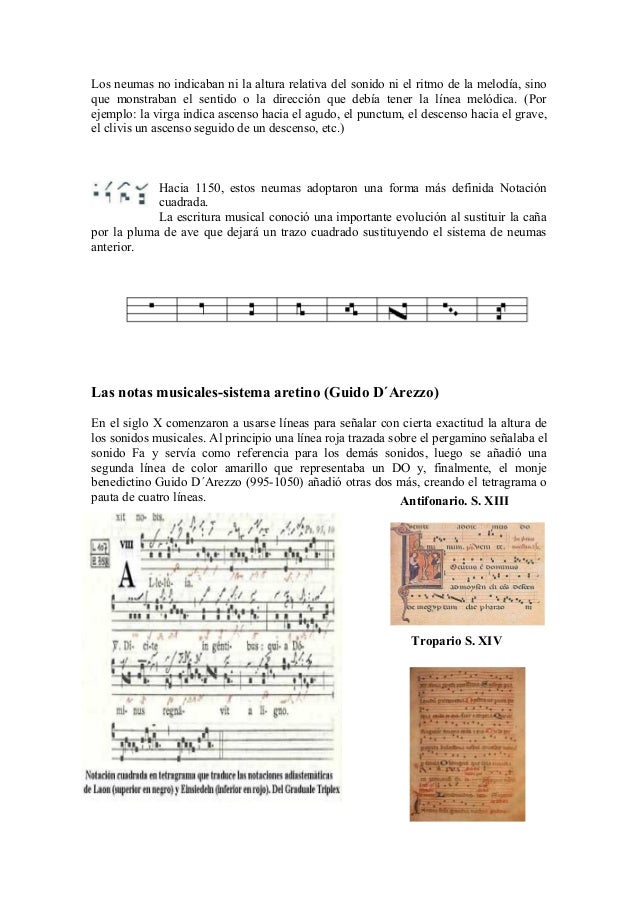 Historia de la notación musical